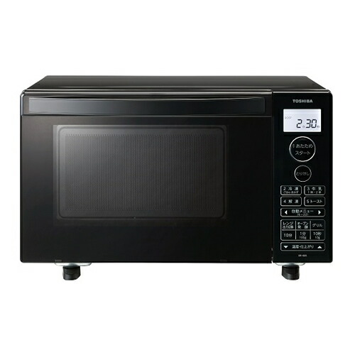 東芝【TOSHIBA】オーブンレンジ 18L ブラック フラット庫内モデル 900W ER-40A-K【オーブン調理もできる】