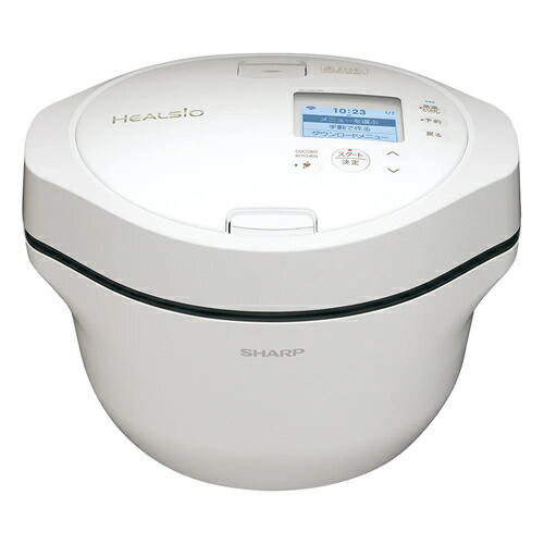 シャープ【SHARP】1.6L ヘルシオ ホットクック プレミアムホワイト HEALSIO 水なし自動調理鍋 KN-HW16H-W【お手入れラクラク】