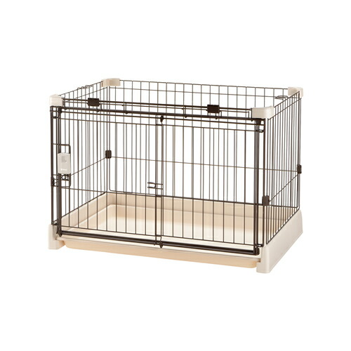 リッチェル【ペット用品】もっとお掃除簡単ペットサークル 90-60 アイボリー 超小型犬・小型犬用 P-4945680561624【156162】