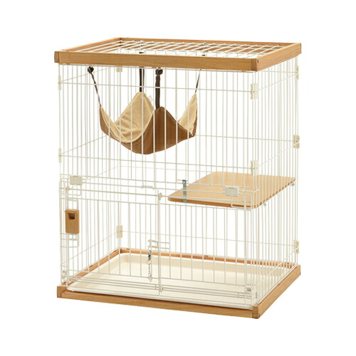 リッチェル【ペット用品】木製お掃除簡単キャットサークル XS 猫用サークル ライトブラウン P-4945680566315【156631】