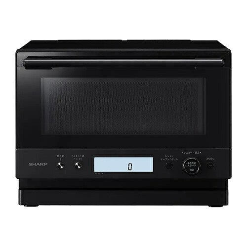 シャープ【SHARP】23L 簡易スチームオーブンレンジ ブラック PLAINLY(プレーンリー) 電子レンジ RE-WF236-B【角皿スチームモデル】
