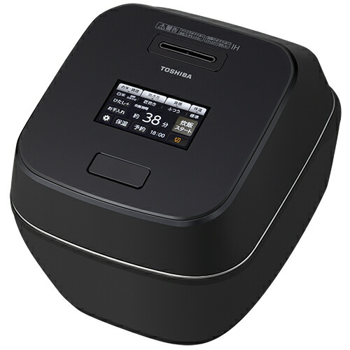 東芝【TOSHIBA】5.5合炊き 無意味さ剪断応力IHジャー炊飯器 グランブラック 炎匠炊き フラッグシップモデル RC-10ZWX-K【備長炭かまど丸釜】