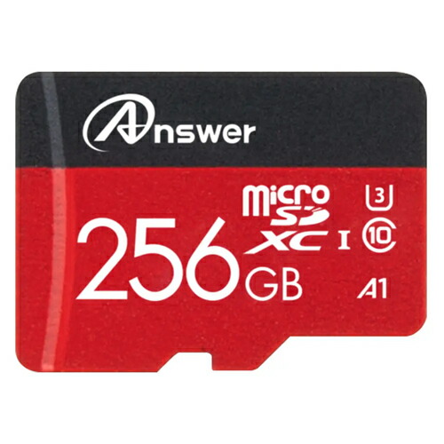 アンサー【ゲーム周辺機器】Switch/Switch Lite用 MicroSDXC256GB（SDカードアダプター付き） ANS-MSDXC256G GA4573201418432【NintendoSwitch/他microSDカード対応機器】｜家電のＳＡＫＵＲＡ　店
