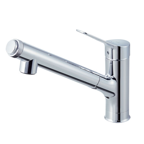 LIXIL【住宅設備】INAX 浄水器内蔵型シングルレバー混合水栓 RJF-971Y【リクシル】ハンドシャワー付