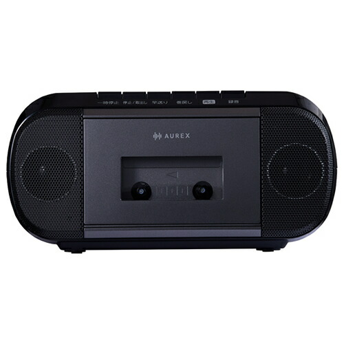 東芝【TOSHIBA】CDラジオカセットレコーダー AUREX ブラック Bluetooth搭載 ワイドFM CDラジカセ 高音質 AX-KCR80-K【高磁力スピーカー搭載】｜家電のＳＡＫＵＲＡ　店
