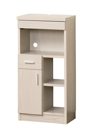 クロシオ【完成品】NEWルーター収納 40 白木目 ※メーカー直送・代引き不可 KU4954877271406【インテリア家具・収納ラック】