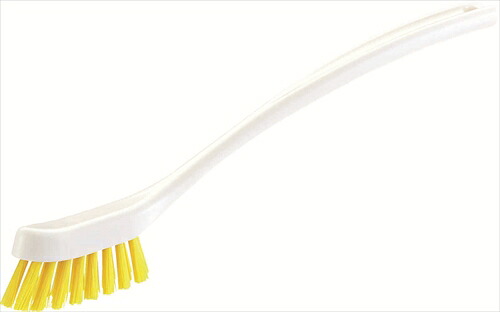 山崎産業【環境用品】HG スリムブラシ柄付き イエロー　10本入 Y-4903180146574★【CL615-000U-MB-Y】
