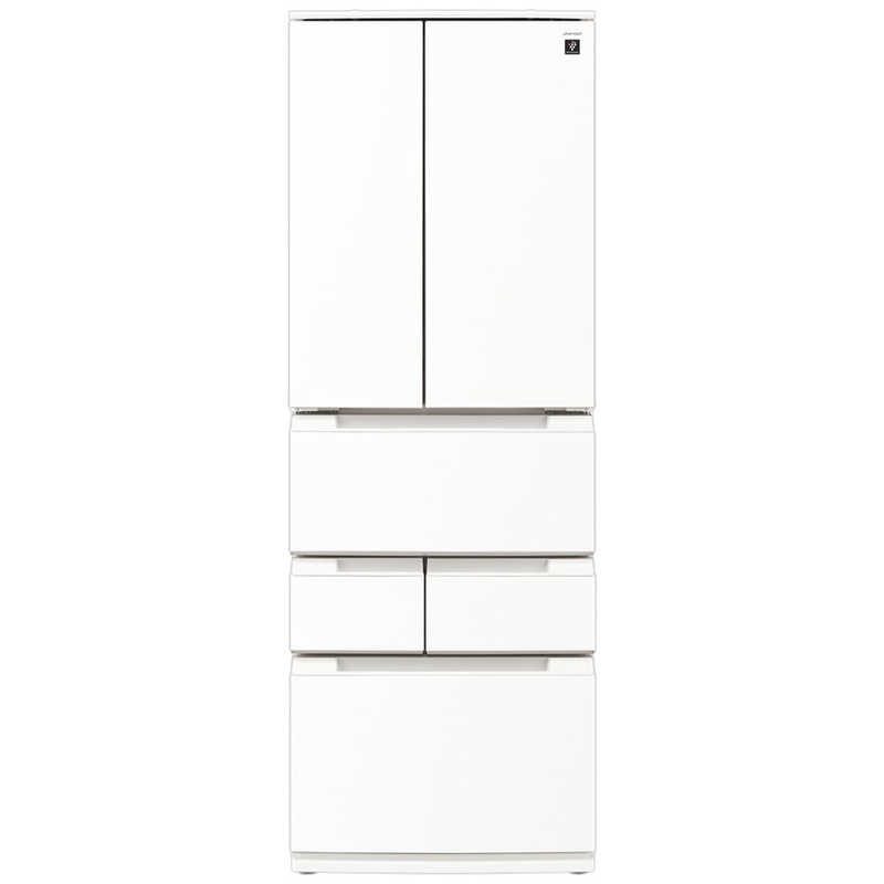 SHARP SJ-GK46K-W 冷蔵庫 457L プラズマクラスター冷蔵庫 シャープ フレンチ6ドア冷凍冷蔵庫 457L プラズマクラスター搭載 SJ-GK46K
