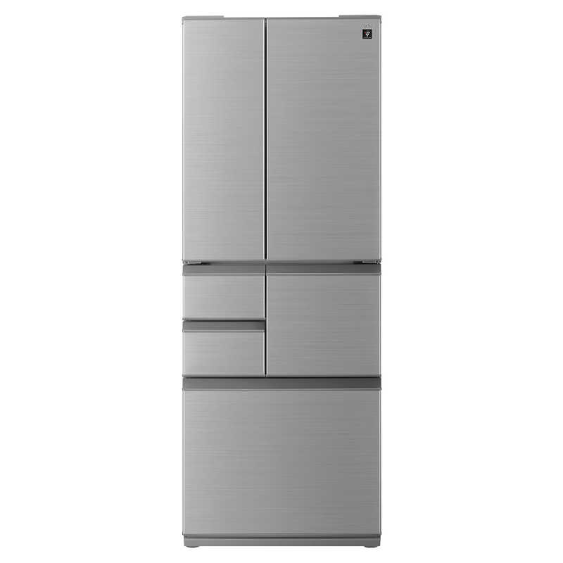 SHARP 502L 6部屋の入り口電気冷蔵庫 SJ-X502P-S ※こちらの商いものは日本の首都都内・都市近郊部のみのお届けになります。