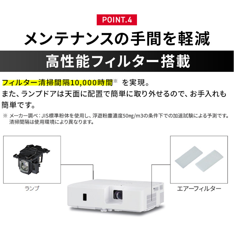 シャッター マクセル(プロジェクタ) MC-BW302J プロジェクター （液晶方式/ ランプ光源/ WXGA/ 3000lm/ 16W