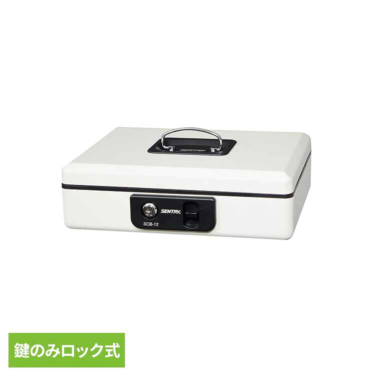 金庫 家庭用 小型 軽量 手提げ 手持ち 鍵式 B5 コインカウンター付トレイ 現金 お金 硬貨 通帳 伝票 貴重品 セキュリティ対策 小型金庫 ミニ金庫 手提げ金庫 キャッシュボックス SCBシリーズ セントリー SENTRY SCB-12 *