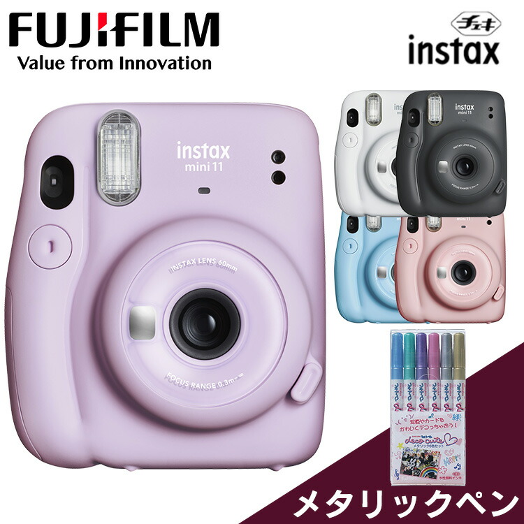 楽天市場 ほぼ全品p5倍4日 24時 100円offクーポン チェキカメラ Instax Mini11 送料無料 チェキ インスタントカメラ ポラロイドカメラ フィルムカメラ ポラロイド カメラ おしゃれ かわいい カラフル ポップ Fujifilm 富士フイルム 富士フィルム D