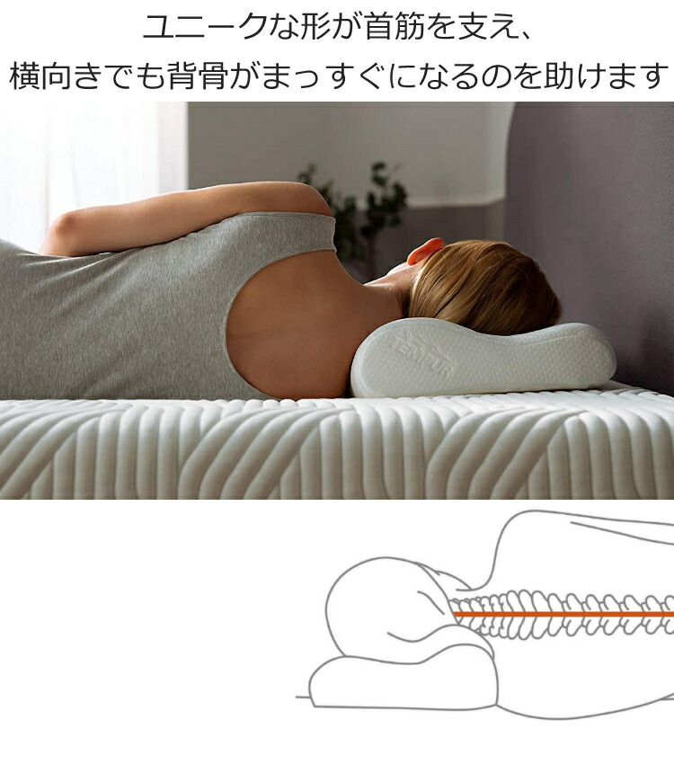 １着でも送料無料】 テンピュール 枕カバー 通販 TEMPUR スムース ピローケース ミレニアムネックピロー オリジナルネックピロー 対応  XS〜Lサ