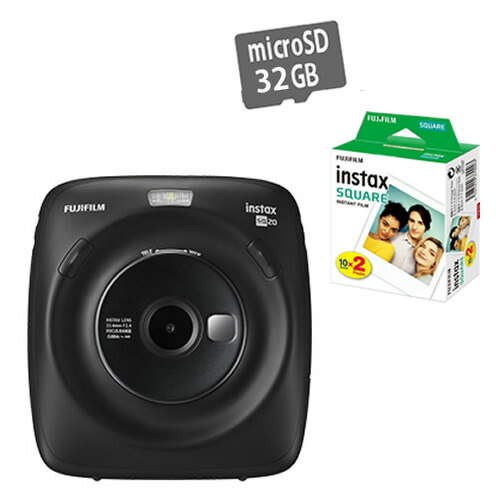 代引き手数料無料 フィルム枚 Microsdhc32gb付 フジフイルム ハイブリッドインスタントカメラ チェキスクエア Instax Square Sq マットブラック Fujifilm Sq ましかくチェキ 真四角チェキ 快適家電デジタルライフ 肌触りがいい Www Lexusoman Com