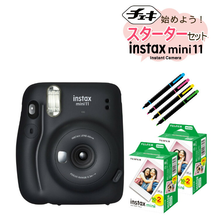 チェキ インスタックスミニ インスタントカメラ mini 11 instax 富士フイルム チャコールグレイ デジタルライフ フジ