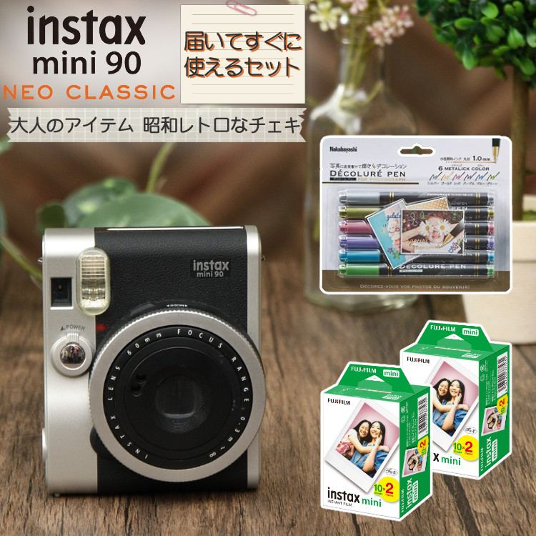 在庫有り お買い得 INSTAX MINI 90 ネオクラシック (フィルム付き