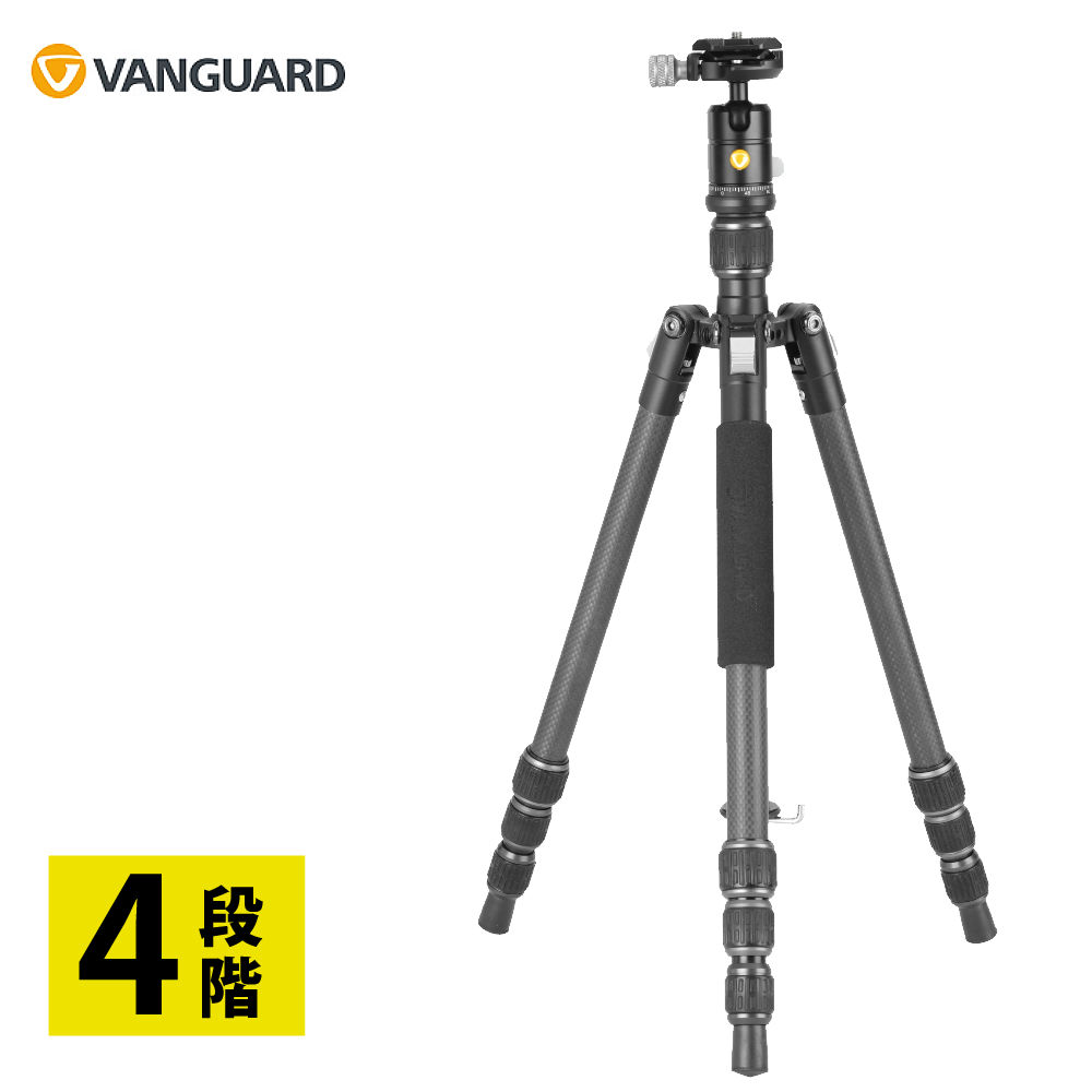 バンガード 三脚 VESTA GO 204CB カーボンタイプ VANGUARD 4段階 カメラ用 軽量 コンパクト 自由雲台（ラッピング不可）