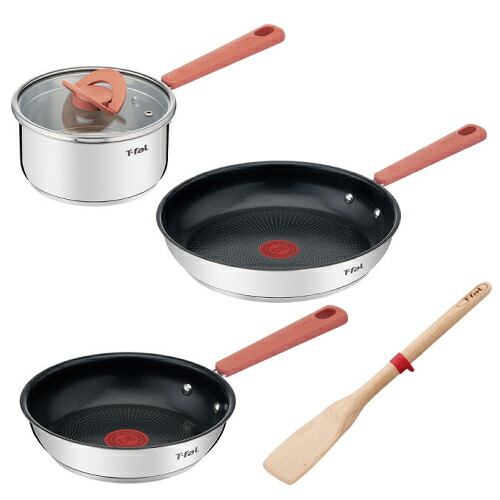 楽天市場 T Falフライパンセット Ih ガス火両用 オプティスペースihステンレス フライパン20cm 26cm ソースパン スパチュラ ふきん付 ティファール 片手鍋 G72902 G72905 G72822 こびりつきにくい 重ねて収納 耐久性 保温性 熱伝導 ステンレス