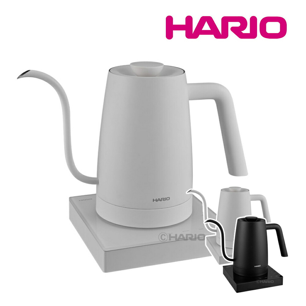 ハリオ エレクトリックケトル ライラ コーヒードリップ 電気ケトル ECK-80 HARIO ブラック ECK-80-B ホワイト ECK-80-W ECK80 コーヒー 珈琲 ドリップ 細口（デジタルライフ）