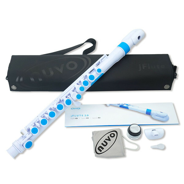 キョーリツ jFlute(White Blue) N220JFBL ブルー 青 手の小さな お子様向け プラスチック製 フルート 初心者 完全防水(ラッピング不可)(デジタルライフ)