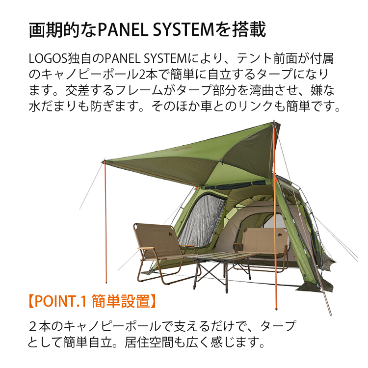 ロゴス Neos PANELスクリーンドゥーブル XL セット-BB 71208007