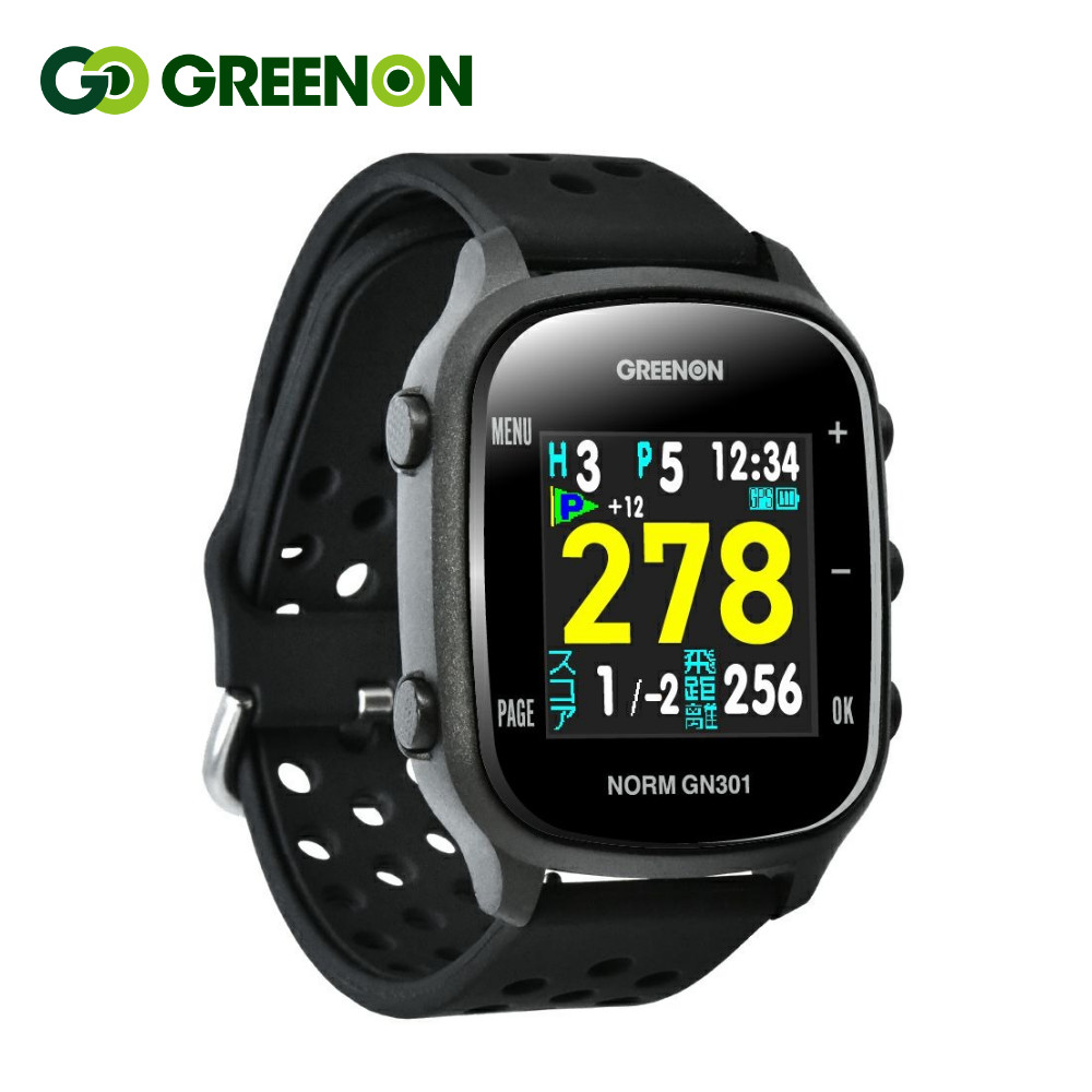 楽天市場】グリーンオン THE GOLF WATCH NORM GN301 ゴルフナビ