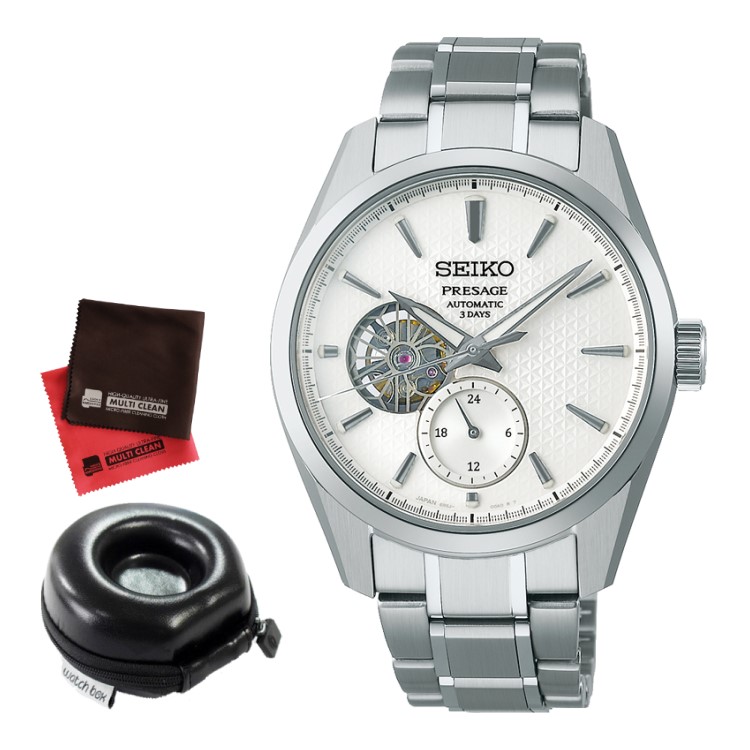 （丸型時計ケース・クロス付）セイコー SEIKO 腕時計 SARJ001 プレザージュ PRESAGE メンズ プレステージライン Sharp Edgedシリーズ コアショップ専用 自動巻 ステンレス アナログ メーカー保証3年（国内正規品）（デジタルライフ）