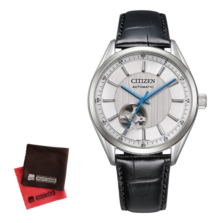 （お手入れクロス付）シチズン CITIZEN 腕時計 NH9111-11B シチズンコレクション CITIZEN COLLECTION メンズ クラシックオープンハート Cal.8229 自動巻き(手巻付) 牛革バンド アナログ（国内正規品）（デジタルライフ）