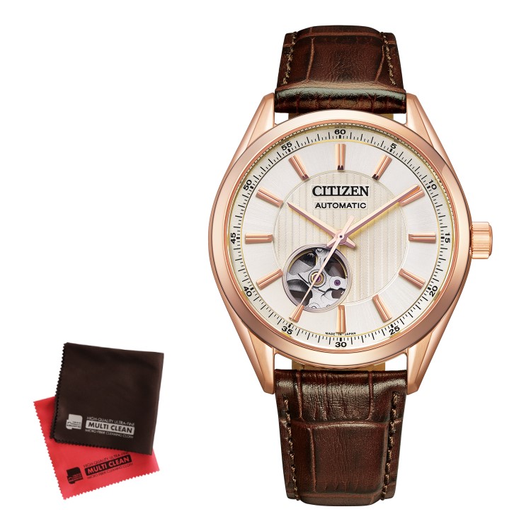 (お手入れクロス付)シチズン CITIZEN 腕時計 NH9112-19A シチズンコレクション CITIZEN COLLECTION メンズ クラシックオープンハート Cal.8229 自動巻き(手巻付) 牛革バンド アナログ(国内正規品)(デジタルライフ)|デジタルライフ