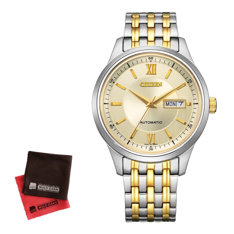（お手入れクロス付）シチズン CITIZEN 腕時計 NY4057-63P シチズンコレクション CITIZEN COLLECTION メンズ クラシックデイデイト Cal.8200 自動巻き(手巻付) ステンレスバンド アナログ（国内正規品）（デジタルライフ）