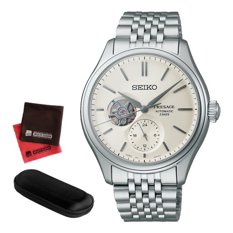（時計ケース・クロス付）セイコー プレザージュ SEIKO PRESAGE 腕時計 SARJ007 メンズ Classic Series コアショップ専用 自動巻き(手巻付) ステンレスバンド 多針アナログ メーカー保証3年（国内正規品）（デジタルライフ）｜デジタルライフ