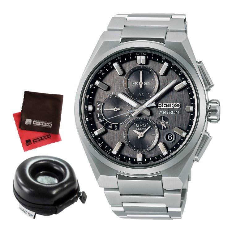 【美品】チタンSEIKOアストロンGPSソーラー　ケース付 楽天市場】（丸型時計ケース・クロス付）セイコー アストロン SEIKO