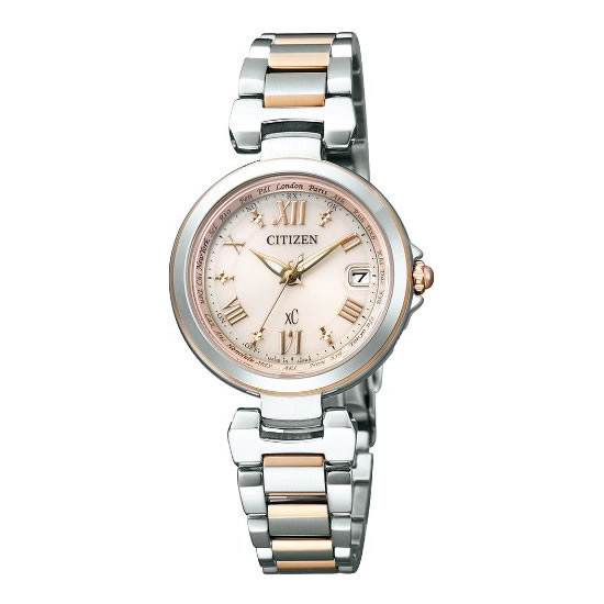 シチズン クロスシー CITIZEN xC 腕時計 EC1034-59W レディース エコ・ドライブ電波時計 ハッピーフライトシリーズ ソーラー電波 ステンレス アナログ 国内正規品（デジタルライフ）