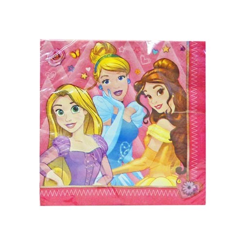 楽天市場 在庫限り ペーパーナプキン ディズニープリンセス シンデレラ ベル ラプンツェルランチサイズ Usa製1枚入り紙ナプキン ペーパーナプキン ｋａｄｅｒｉａ