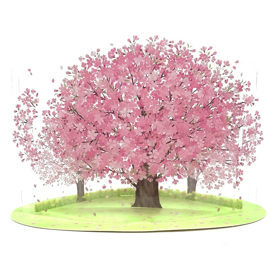 楽天市場 P40 多目的 立体カード 桜の木 透明素材 桜の花 クリアカード Sanrio サンリオ カード グリーティングカード さくら ｋａｄｅｒｉａ