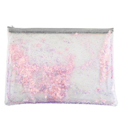 楽天市場 グリッターポーチl シェルピンク Tippi ティッピ Gliter Pouchサラサラ 化粧ポーチ ペンケース キラキラ 夏 ｋａｄｅｒｉａ