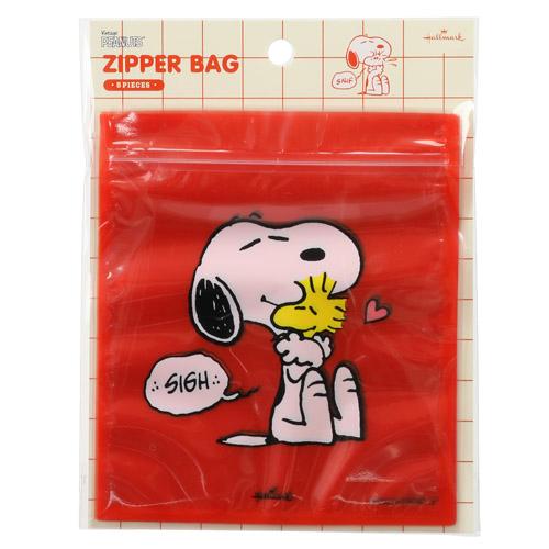楽天市場 ジップバッグ スヌーピー Vintage Peanuts 5枚入り レッド大好きhallmark ホールマークジッパーバッグ ラッピング袋 キャラクター 保存袋 ジップロック 小分け ｋａｄｅｒｉａ