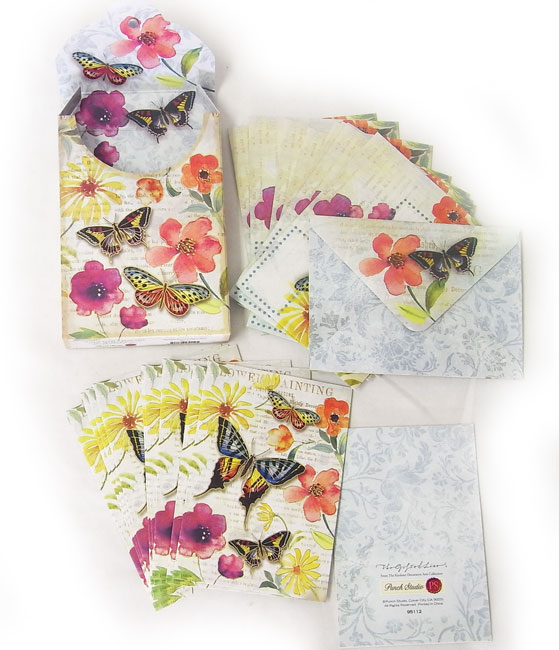 ファンクラブのグリーティングカード等 楽天市場】[Punch Studio]BOOK型カードセットブルーストライプ