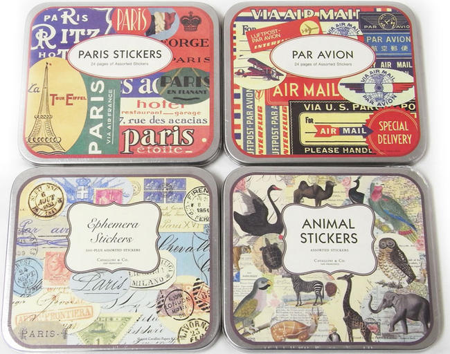 楽天市場 Cavallini Co ヴィンテージステッカー パリ パラビオン エフェメラ アニマル カヴァリーニラベルシール ステッカー シール ｋａｄｅｒｉａ