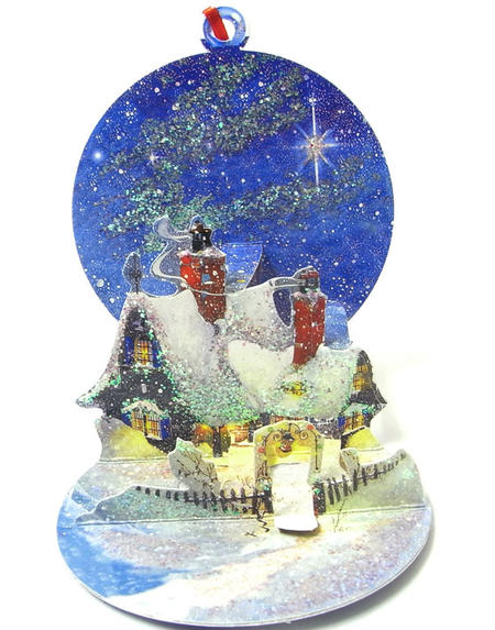 楽天市場 ポップアップ グリーティングカードｓ クリスマスコテージ Up With Paper 立体クリスマスカードクリスマスポップアップカード ｋａｄｅｒｉａ