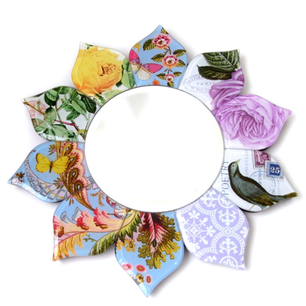 限定品　ミラー　ペイズリーローズ [FRINGE　STUDIO] 花器