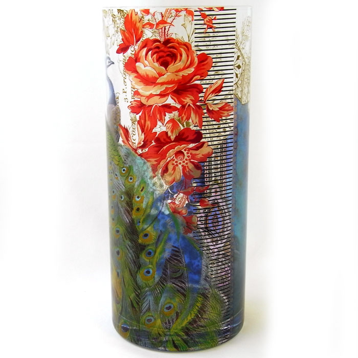 KADERIA Rakuten Global Market FRINGE vase peacock Peacock Peacock