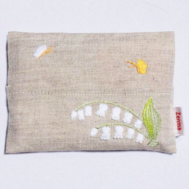 楽天市場】1510031 手刺繍ポーチ ミモザ花束 黄色 ミニ巾着Zenma