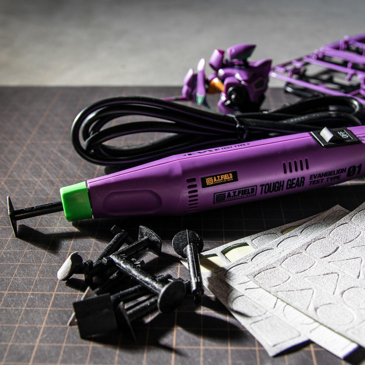A T Field 表記サンダー 端末外形8ジャンル 詩書3種附き 初号潮合いマネキン Atf 1101 送料無料 あす手軽 おうち烏兎 エヴァンゲリオン エヴァ グッズ コラボ 初号機 シンジ Diy 電動 道具 余暇活動 プラモデル ヤスリ ペーパー Proxxon 教科課程クソン Cannes Encheres Com