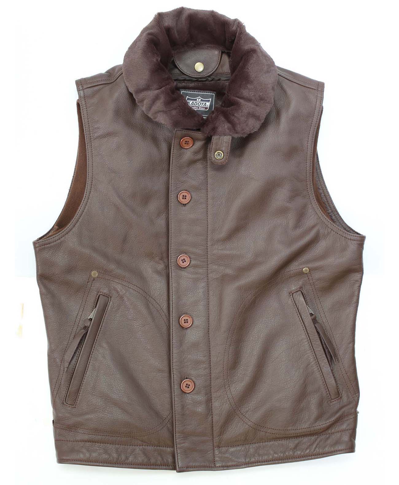 KADOYA DECK CREW VEST / ブラウン カドヤ公式 店