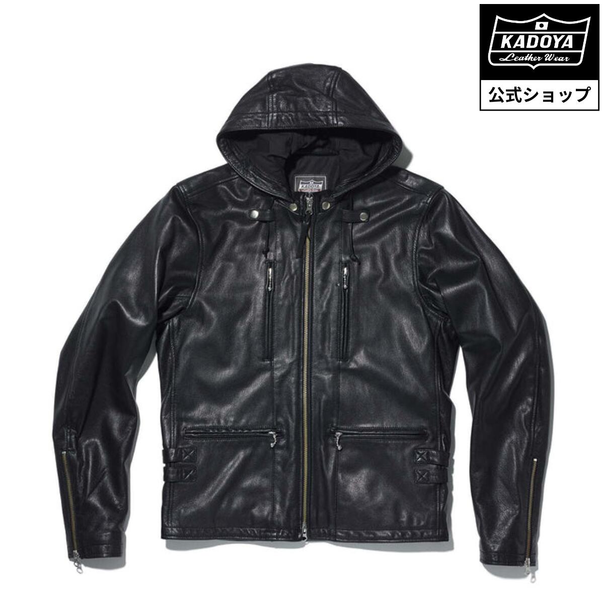 入手困難✨ カドヤ KADOYA MARIDEN レザージャケット 本革 黒色 革ジャン 襟付きシングル レザージャケット｜カドヤ公式