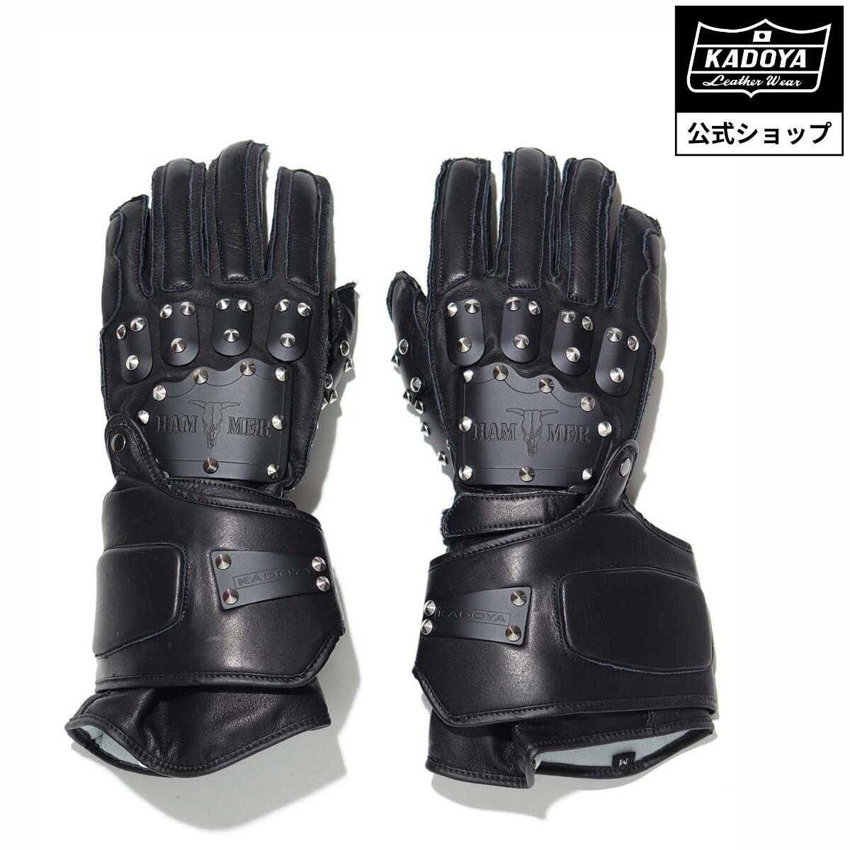 楽天市場】KADOYA HAMMER GLOVE GAUNTLET / シルバー/ブラック カドヤ