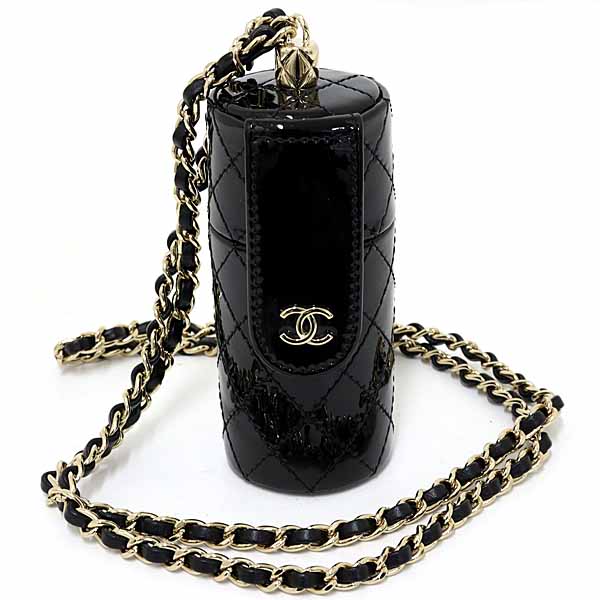 シャネル CHANEL マトラッセ チェーン店肩肉 下唇容れもの 専売特許 なめし革 鏡鑑 鏡 AP1572 黒いこと 黒 【中古】S位置づける