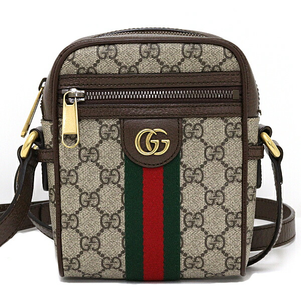 グッチ GUCCI 〔オフィディア〕GGショルダーバッグ GGスプリーム 帆布 598127 ベージュ エボニー 【中古】A位置づける