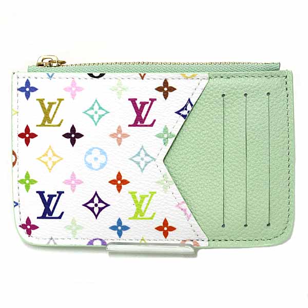 ルイ ヴィトン 村上隆 LV × TM オポルト ブーム･ロミー コインケース 歌留多容れもの フラグメントケース M13800 緑であること紅茶 【中古】S
